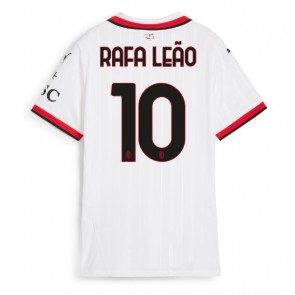 AC Milan Rafael Leao #10 Replika Udebanetrøje Dame 2024-25 Kortærmet